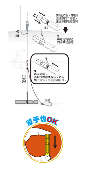 白鯨 水深探測棒(雙壓式)