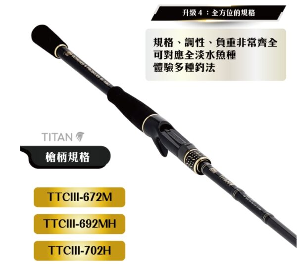 Abu Garcia TITAN3 – 泰坦 III 淡水路亞竿