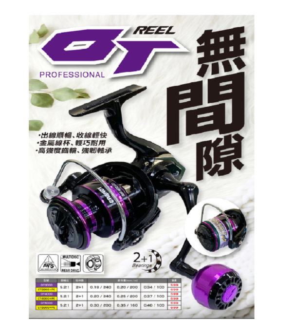 POKEE 太平洋 OT紡車捲線器 無間隙捲線器