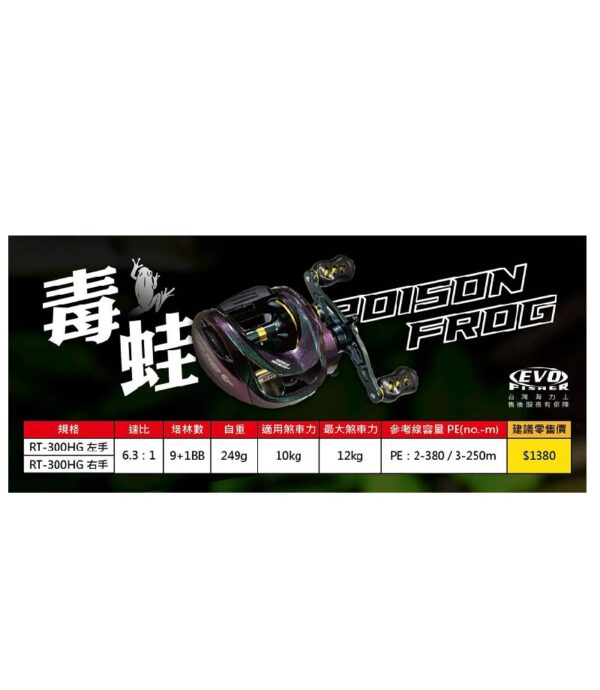 EVO 海力士 毒蛙大烏龜 RT-3000HG  有出線聲